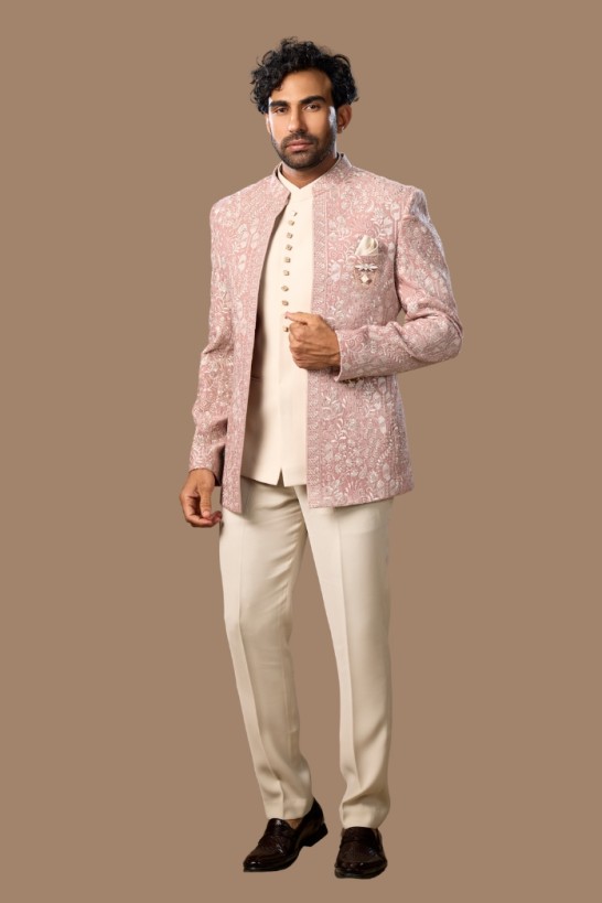 ONION PINK JODHPURI SUIT